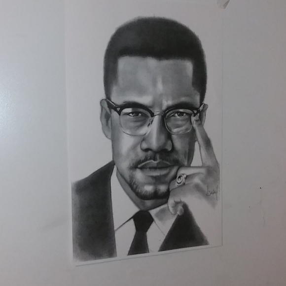 MALCOLM X PORTRAIT - Picture 1 of 3